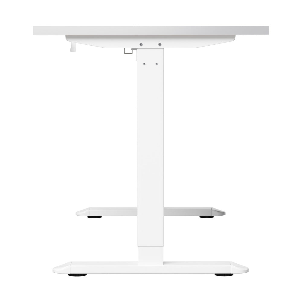 Oikiture Standing Desk Wireless Charging Single Motor 140CM White-Standing Desk-PEROZ Accessories
