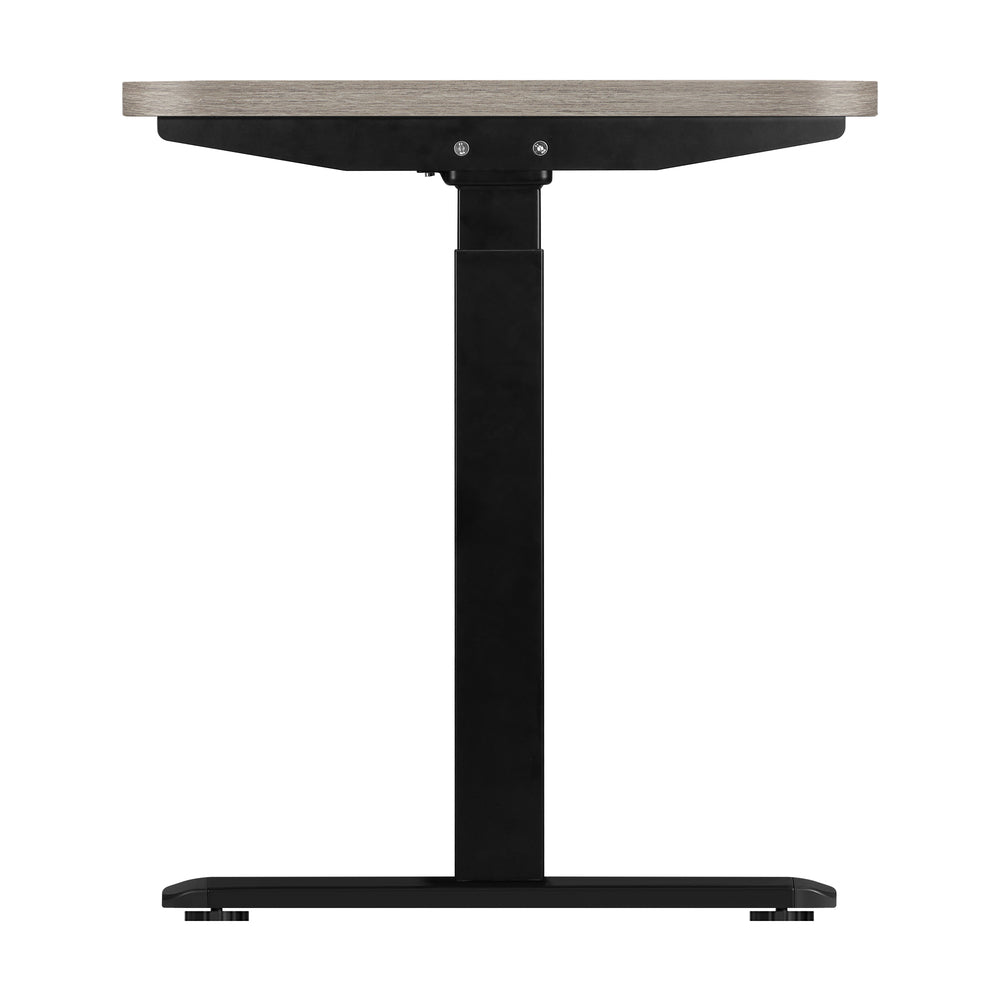 Oikiture 140cm Electric Standing Desk Dual Motor Black & Grey-Oak-Standing Desk-PEROZ Accessories