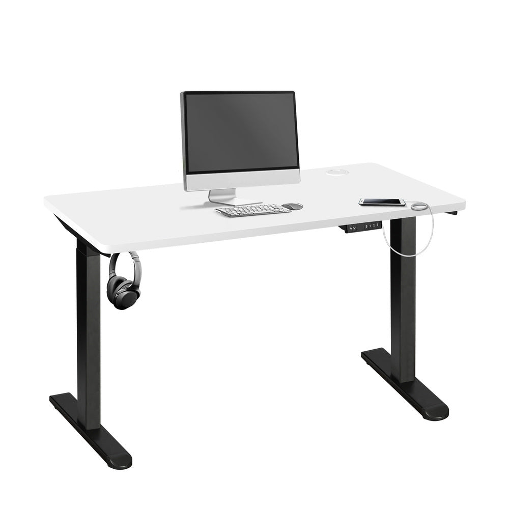 Oikiture Standing Desk Dual Motor 150cm Black&White-Standing Desks-PEROZ Accessories