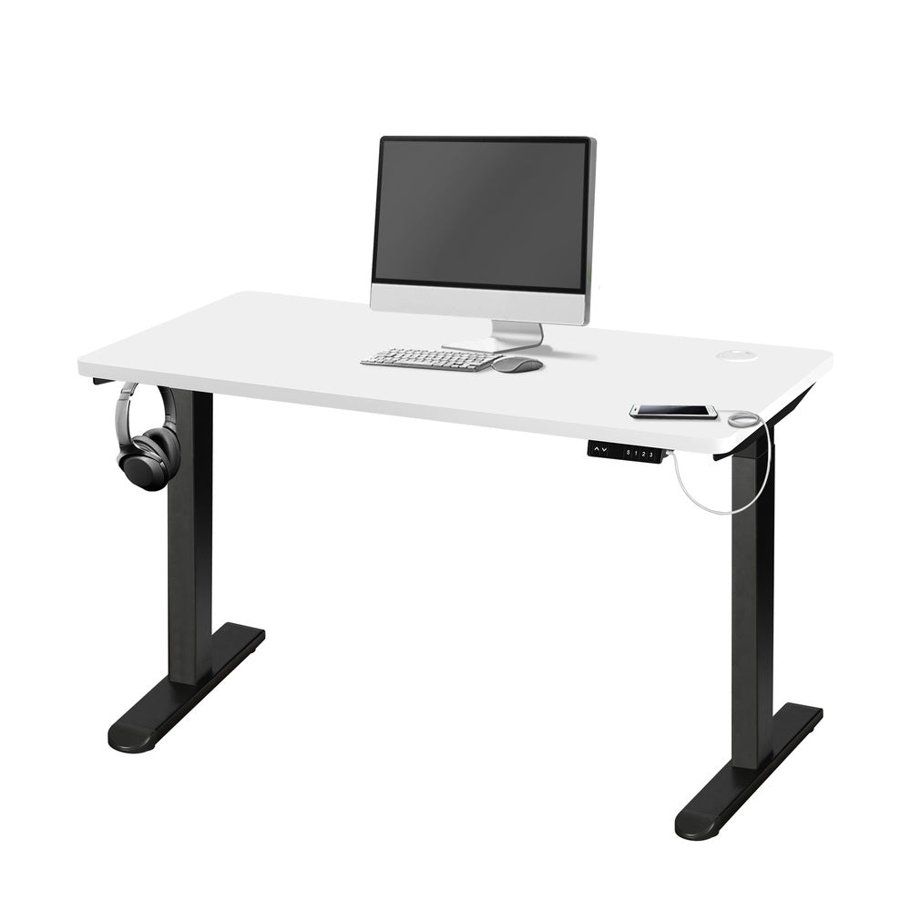 Oikiture Standing Desk Dual Motor 150cm Black&White-Standing Desks-PEROZ Accessories