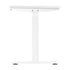 Oikiture Standing Desk Dual Motor Electric Height Adjustable Sit Stand Table - White/White - 1200mm x 600mm-Office Desks-PEROZ Accessories