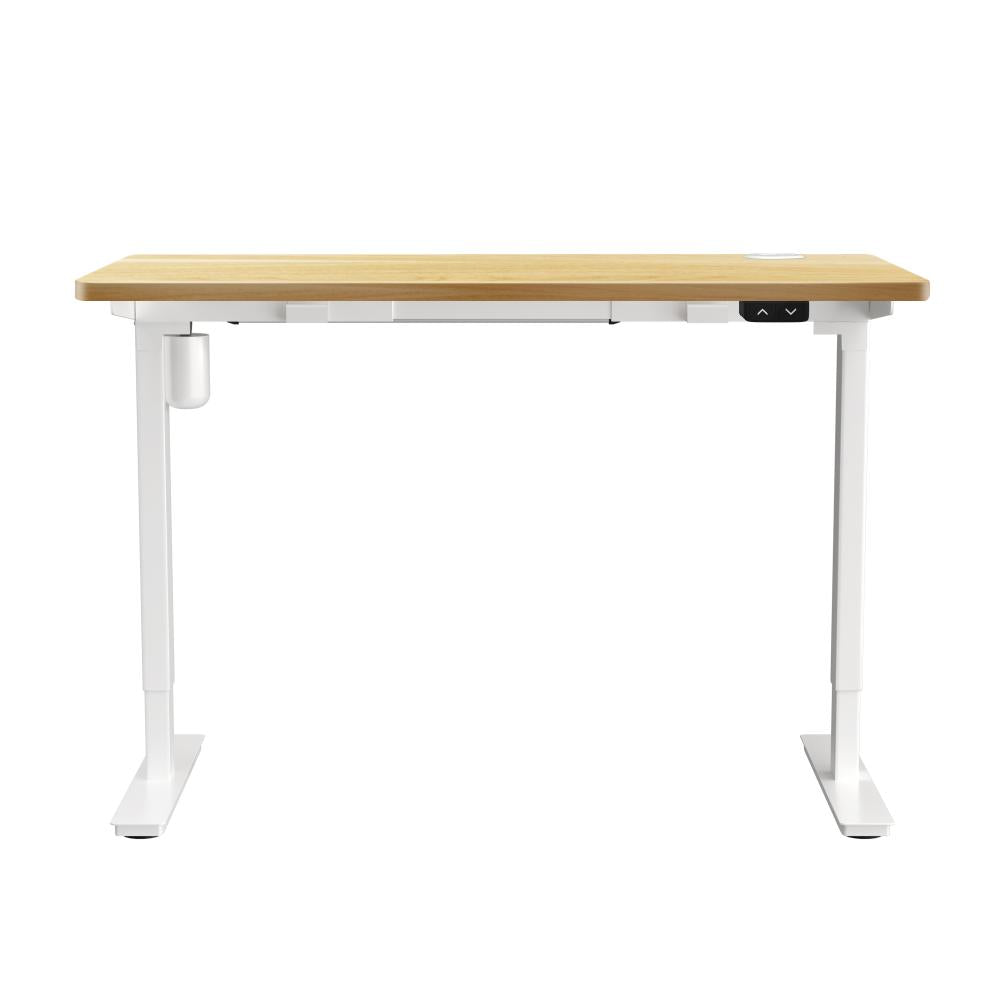 Oikiture Electric Standing Desk Single Motor Height Adjustable Sit Stand Table - 1200mm x 600mm-Standing Desks-PEROZ Accessories