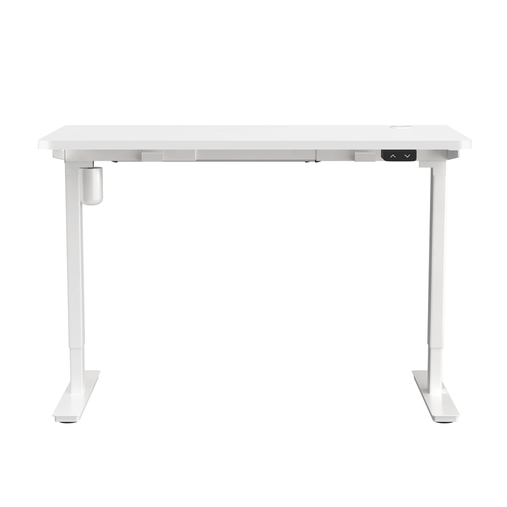 Oikiture Electric Standing Desk Single Motor White 150cm-Standing Desks-PEROZ Accessories