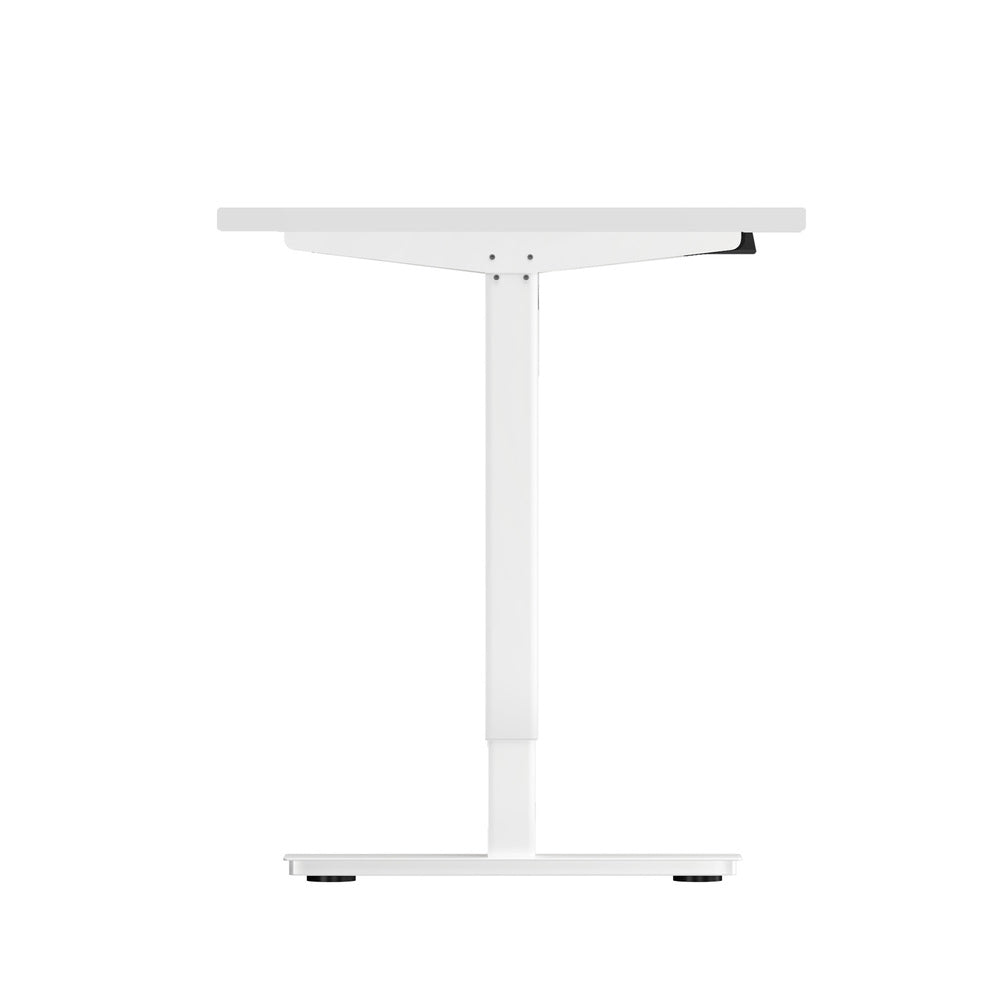 Oikiture Electric Standing Desk Single Motor White 150cm-Standing Desks-PEROZ Accessories