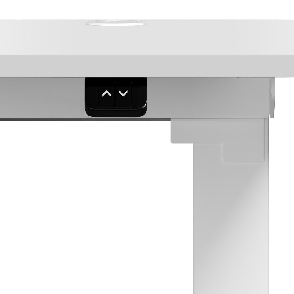 Oikiture 150cm Electric Standing Desk with Drawer Adjustable White-Standing Desk-PEROZ Accessories