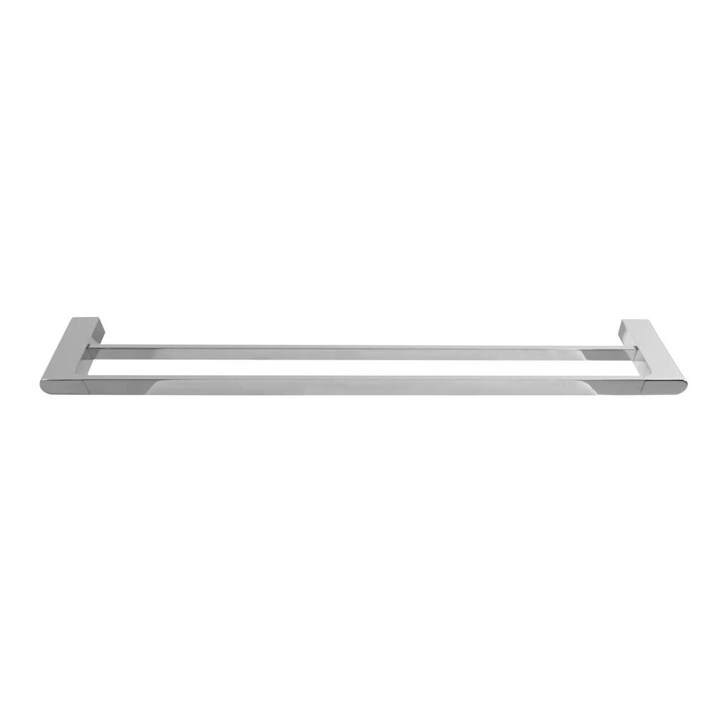 Double Towel Rail 70cm Rack Bar Holder Chrome-Bathroom Bars-PEROZ Accessories