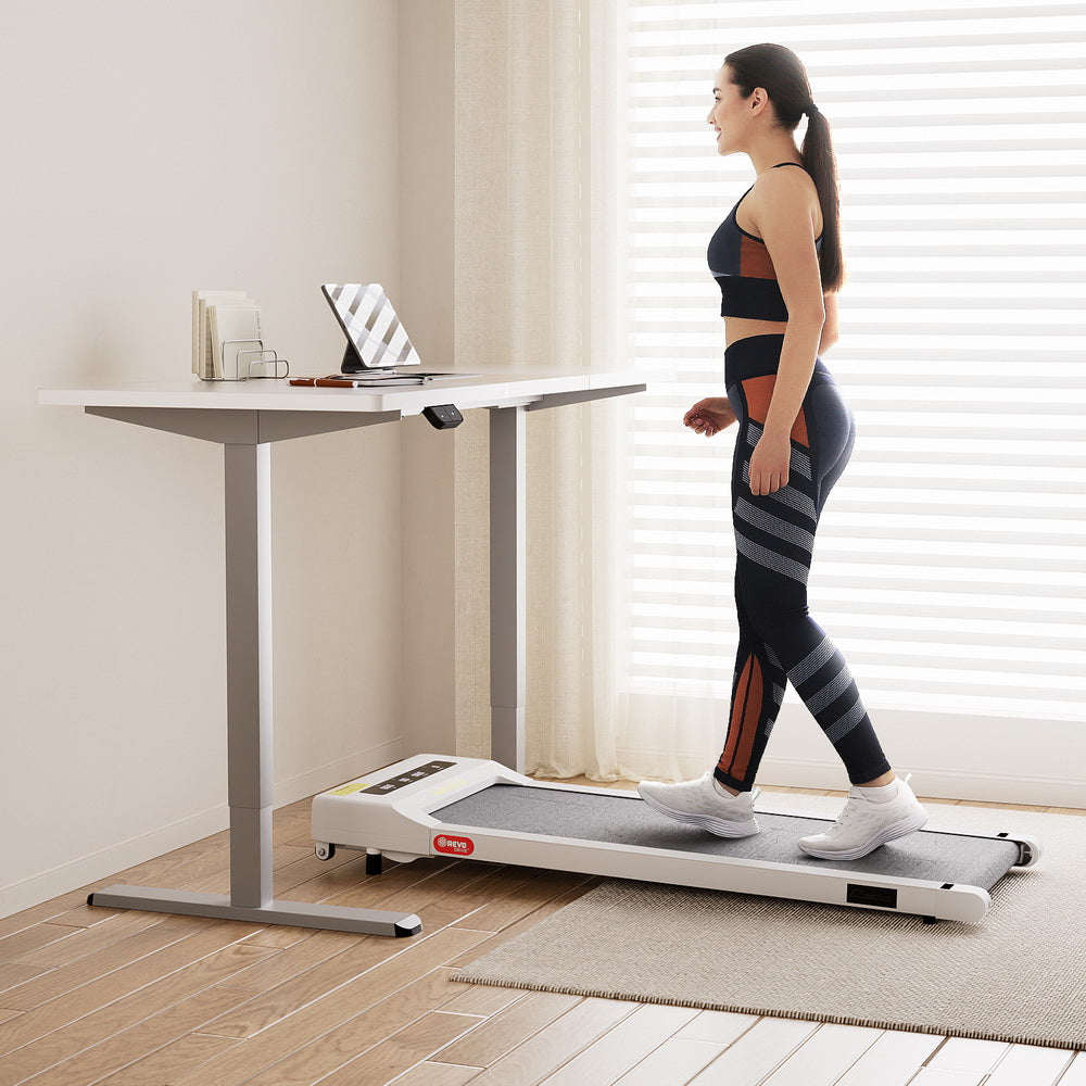 Artiss 360mm Treadmill Electric Walking Pad with140cm Automatic Standing Desk-Furniture > Office > Desks-PEROZ Accessories