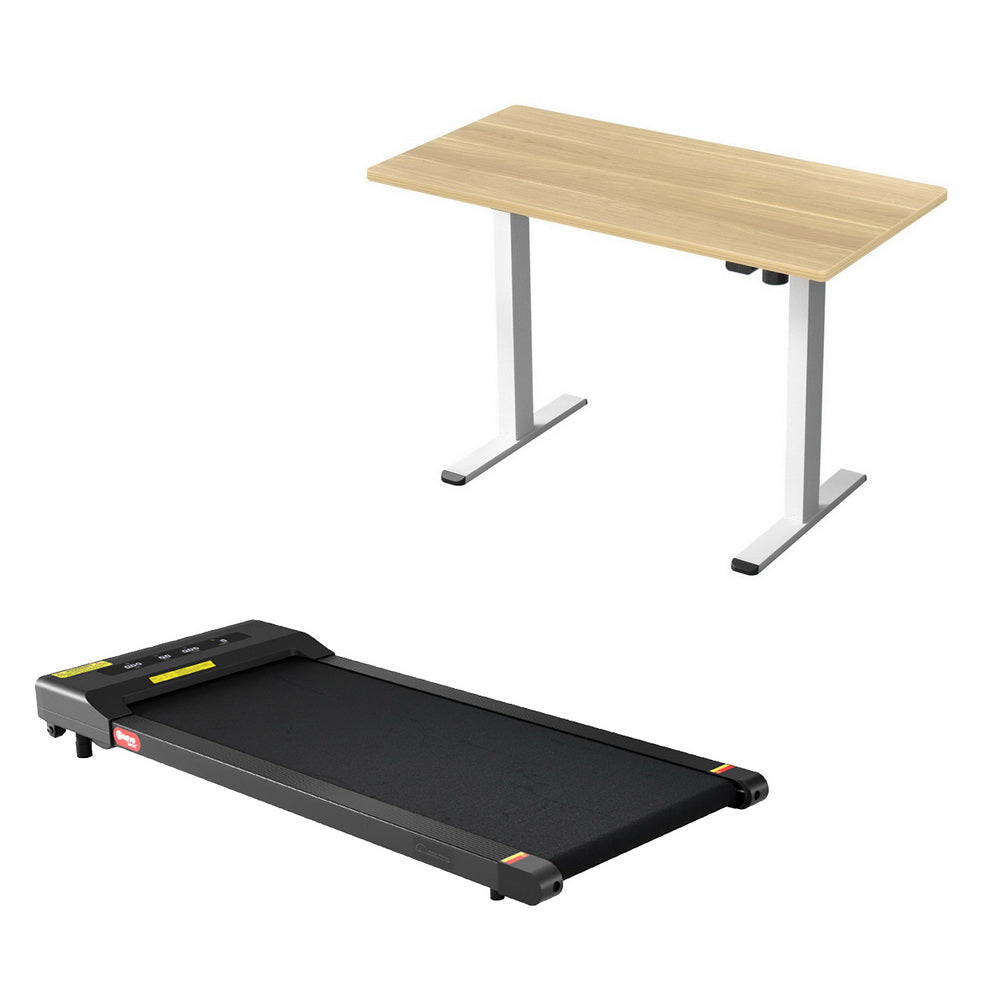 Artiss Electric Treadmill with 120cm Automatic Standing Desk Walking Pad 400mm-Furniture > Office > Desks-PEROZ Accessories