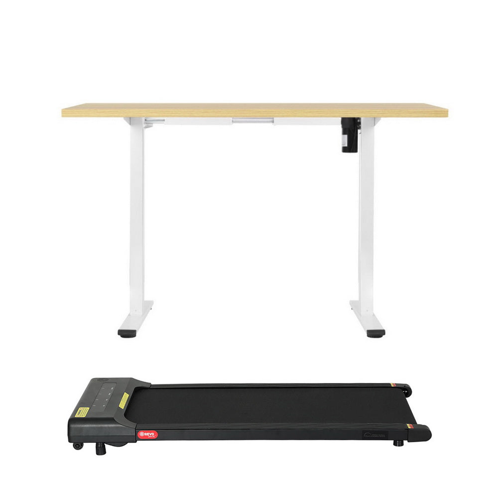 Artiss Electric Treadmill with 120cm Automatic Standing Desk Walking Pad 400mm-Furniture > Office > Desks-PEROZ Accessories