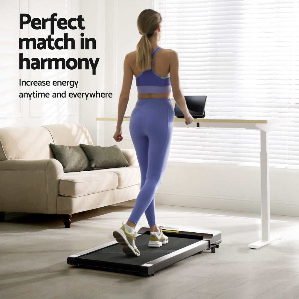 Artiss Electric Treadmill with 120cm Automatic Standing Desk Walking Pad 400mm-Furniture > Office > Desks-PEROZ Accessories