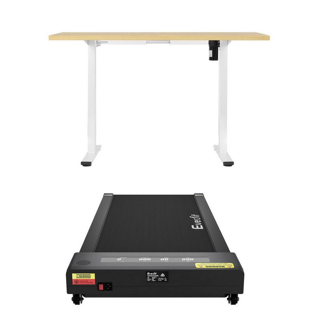 Artiss Electric Treadmill with 140cm Automatic Standing Desk Walking Pad 400mm-Furniture > Office > Desks-PEROZ Accessories