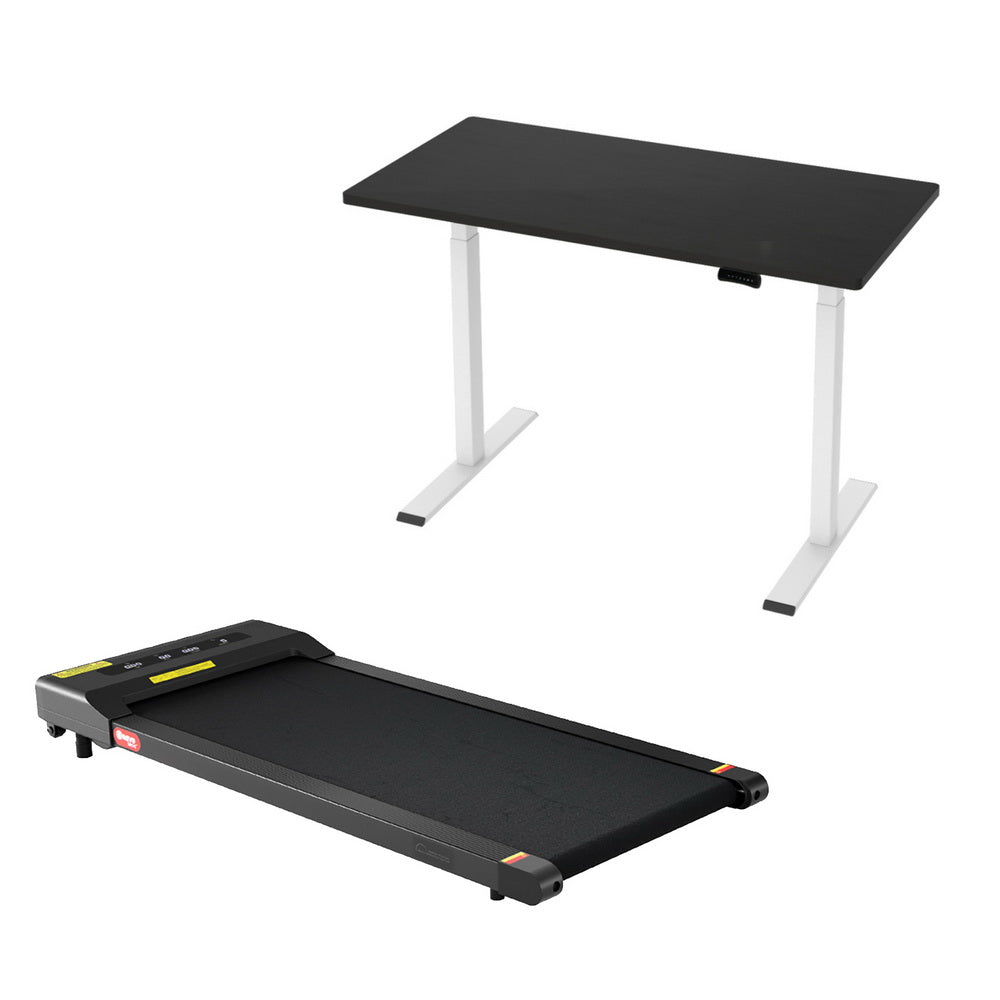 Artiss Treadmill 120cm Automatic Standing Desk with 400mm Electric Walking Pad-Furniture > Office > Desks-PEROZ Accessories