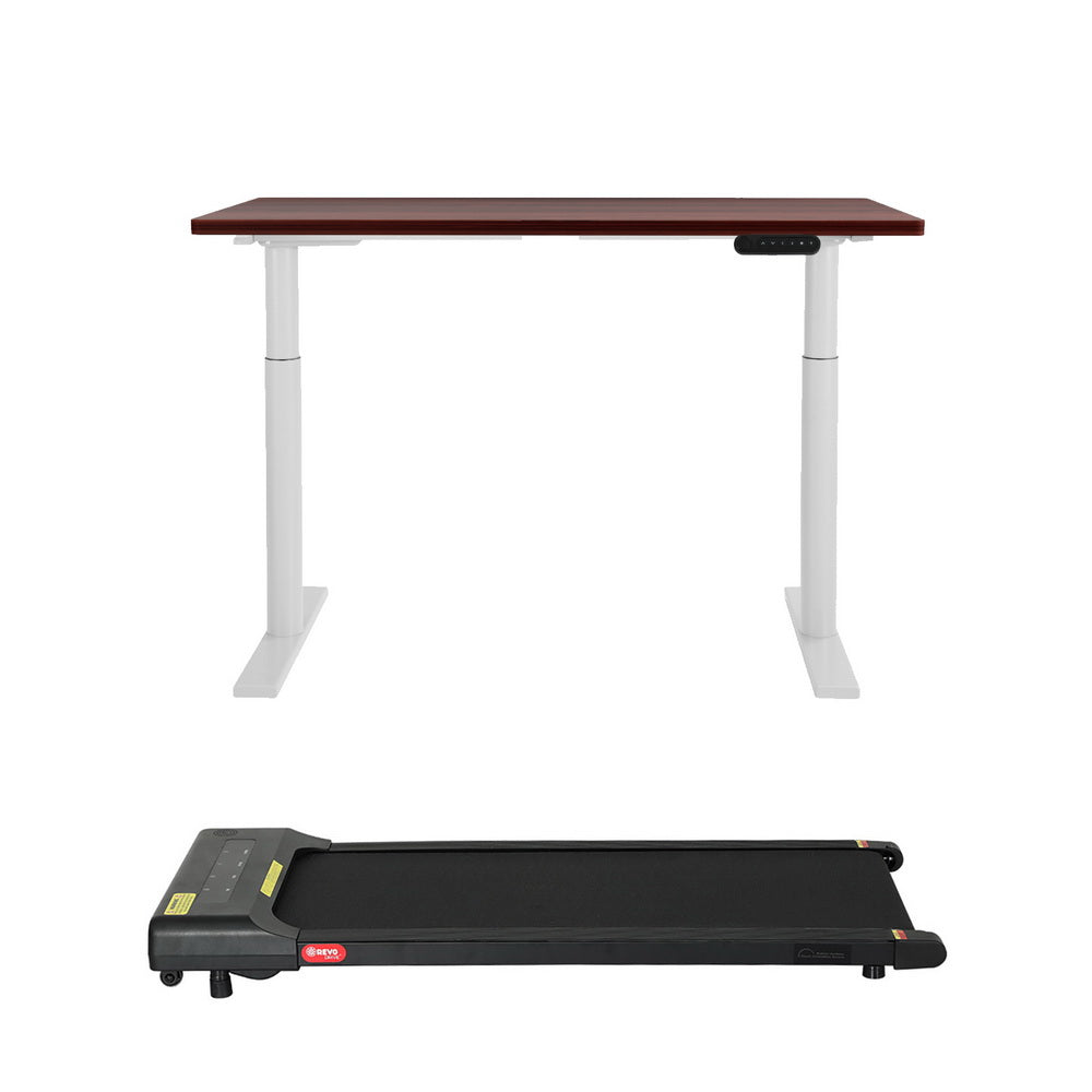 Artiss 400mm Treadmill Electric Walking Pad with 120cm Automatic Standing Desk-Furniture > Office > Desks-PEROZ Accessories