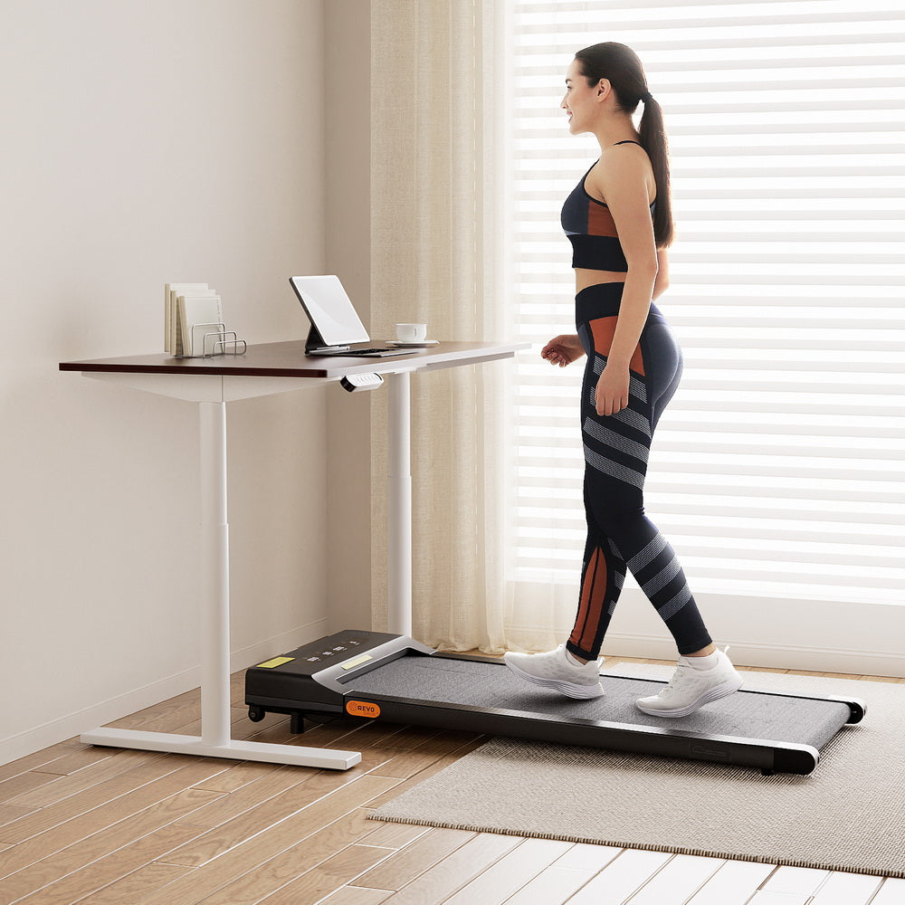 Artiss 400mm Treadmill Electric Walking Pad with 120cm Automatic Standing Desk-Furniture > Office > Desks-PEROZ Accessories