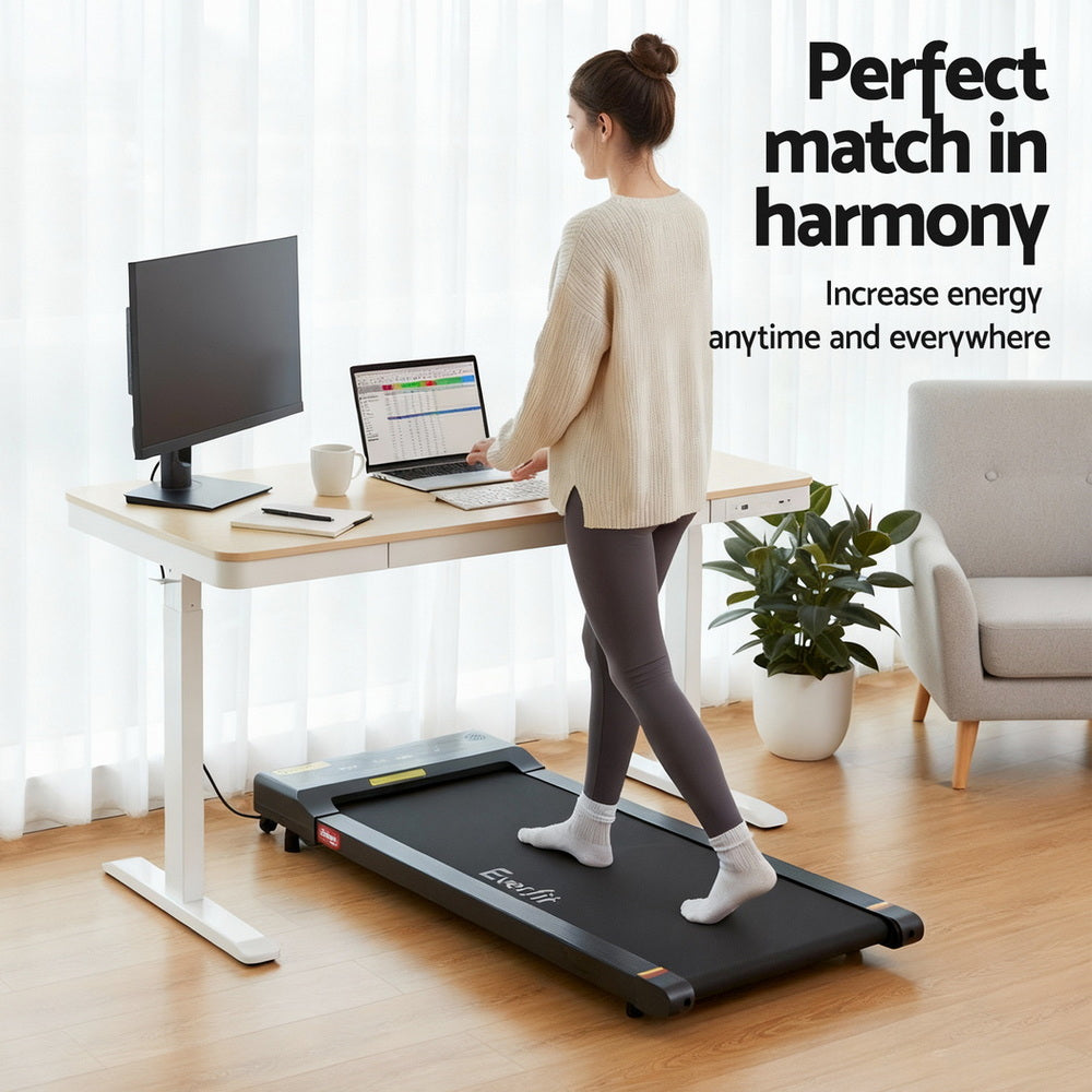 Artiss Electric Treadmill with 120cm Automatic Standing Desk Walking Pad 400mm-Furniture > Office > Desks-PEROZ Accessories