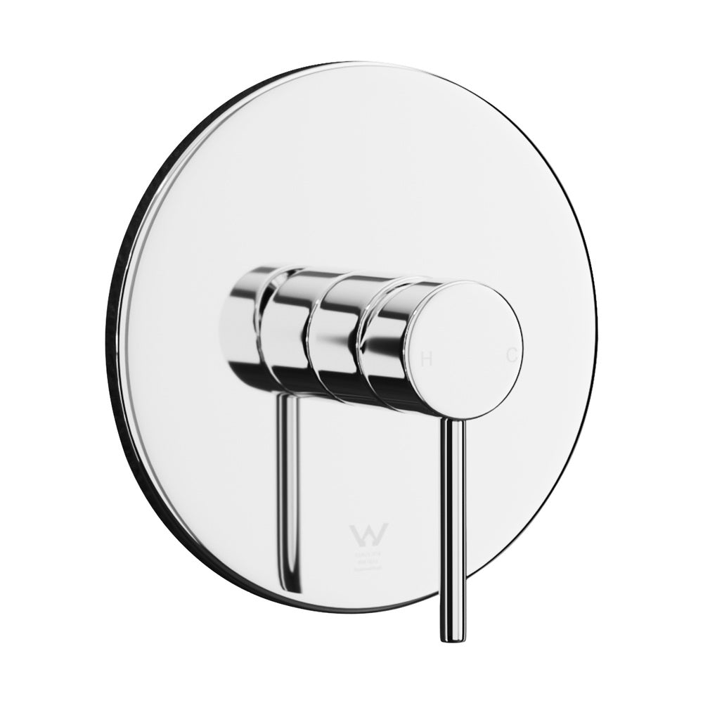 Welba Shower Mixer Tap Bathroom Wall Tapware Brass Tapware Round Chrome-Shower Heads-PEROZ Accessories