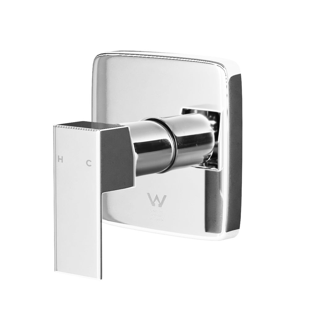 Welba Shower Mixer Tap Bathroom Wall Tapware Brass Tapware Square Chrome-Shower Heads-PEROZ Accessories