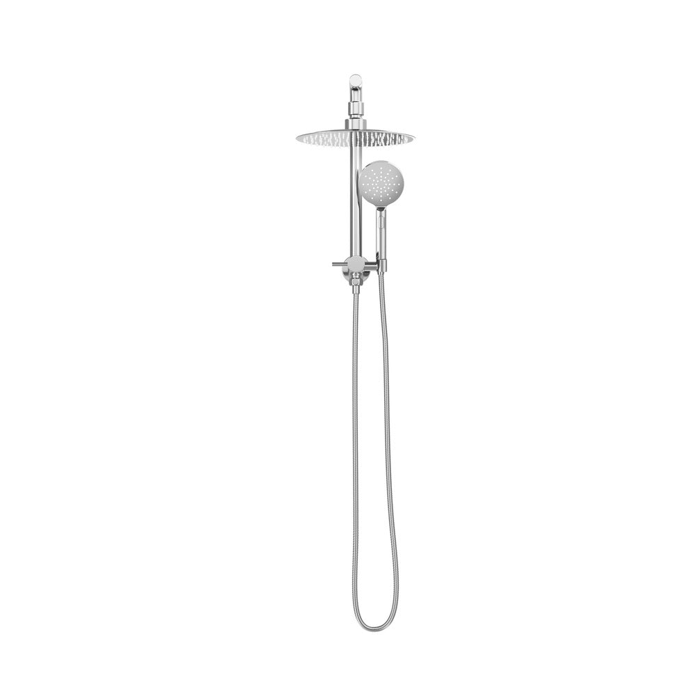 Welba 10" Rain Shower Head Set Round 3-Mode Handheld Shower Gooseneck Chrome-Shower Heads-PEROZ Accessories