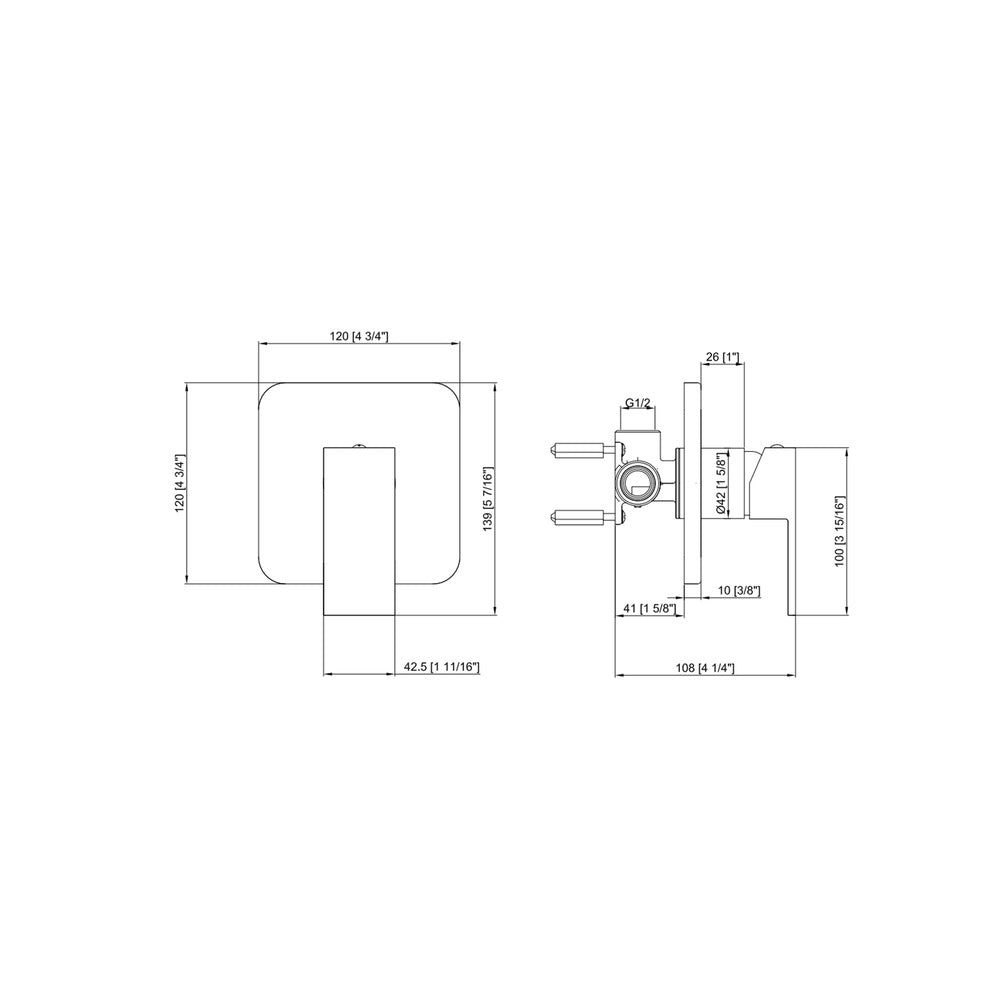 Welba 10" Rain Shower Head Set With Mixer Square 3-Mode Handheld Shower Black-Shower Heads-PEROZ Accessories