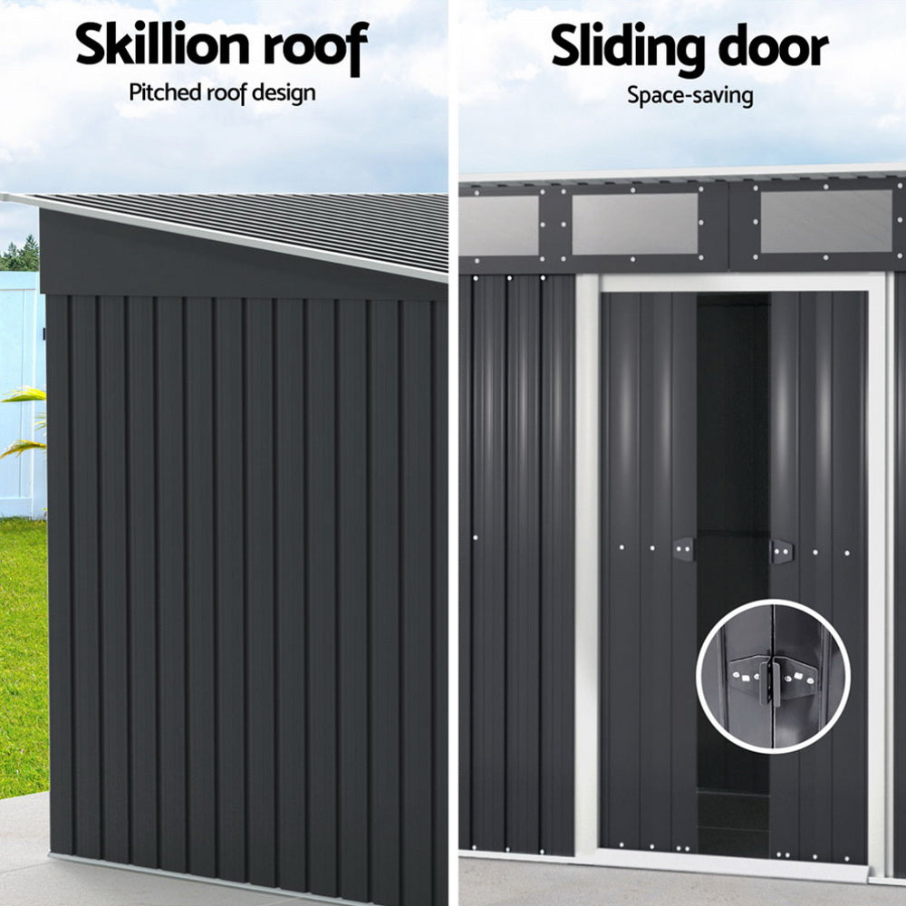 Giantz Garden Shed 2.38x1.99M Outdoor Storage Tool Workshop House Shelter-Home & Garden > Storage > Sheds-PEROZ Accessories