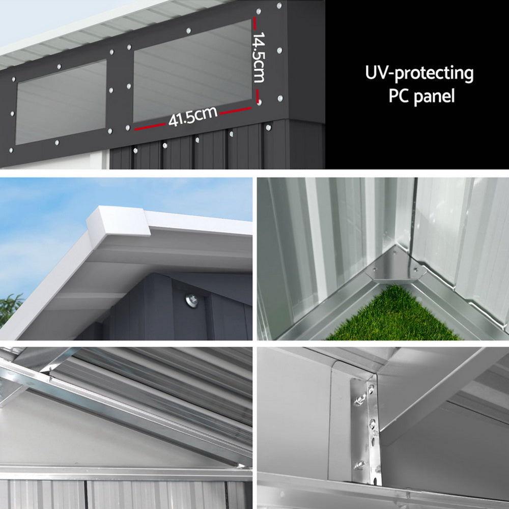 Giantz Garden Shed 2.38x1.99M Outdoor Storage Tool Workshop House Shelter-Home & Garden > Storage > Sheds-PEROZ Accessories
