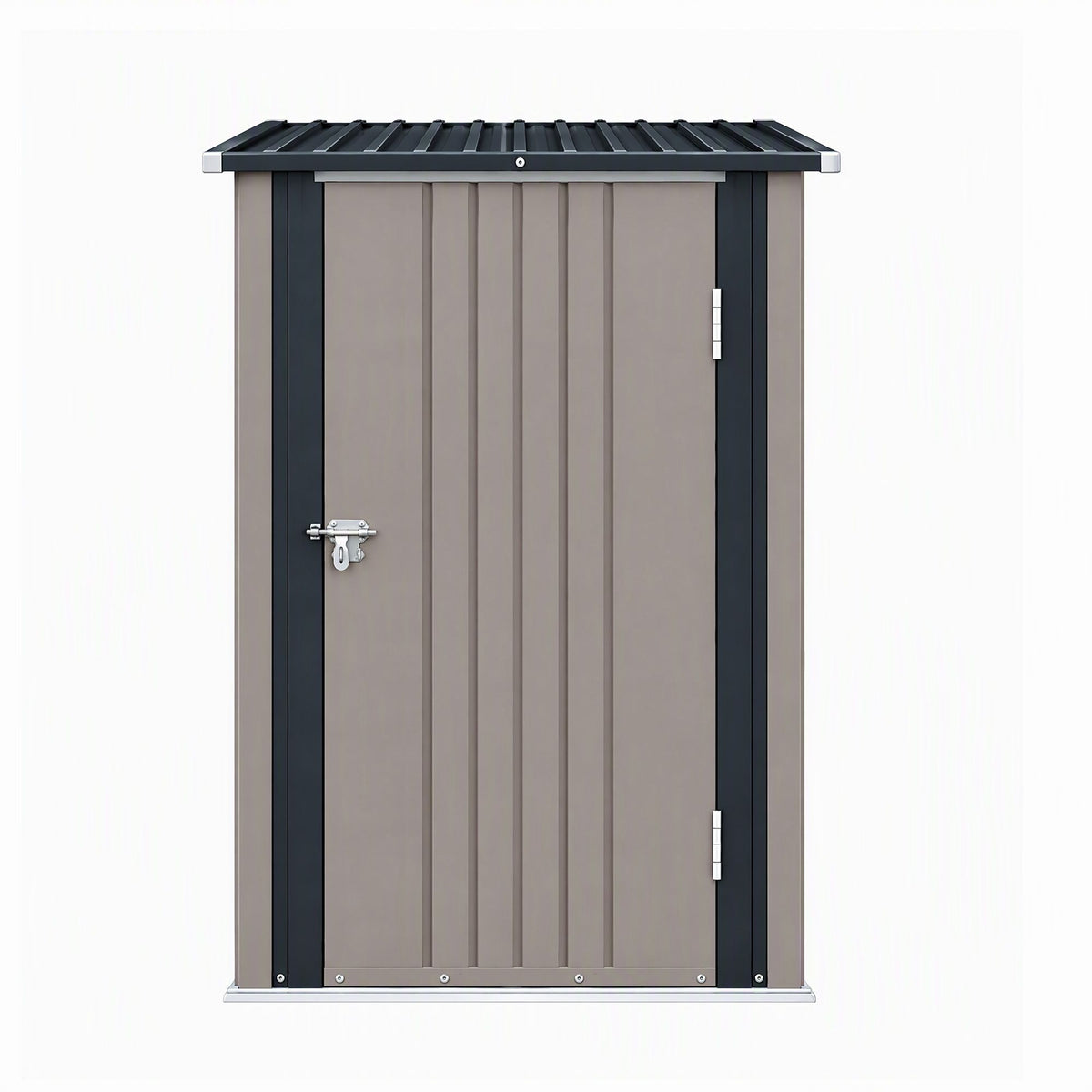 Giantz Garden Shed Outdoor Storage Metal Tool Shed Steel 99x104cm Brown-Home & Garden > Storage > Sheds-PEROZ Accessories
