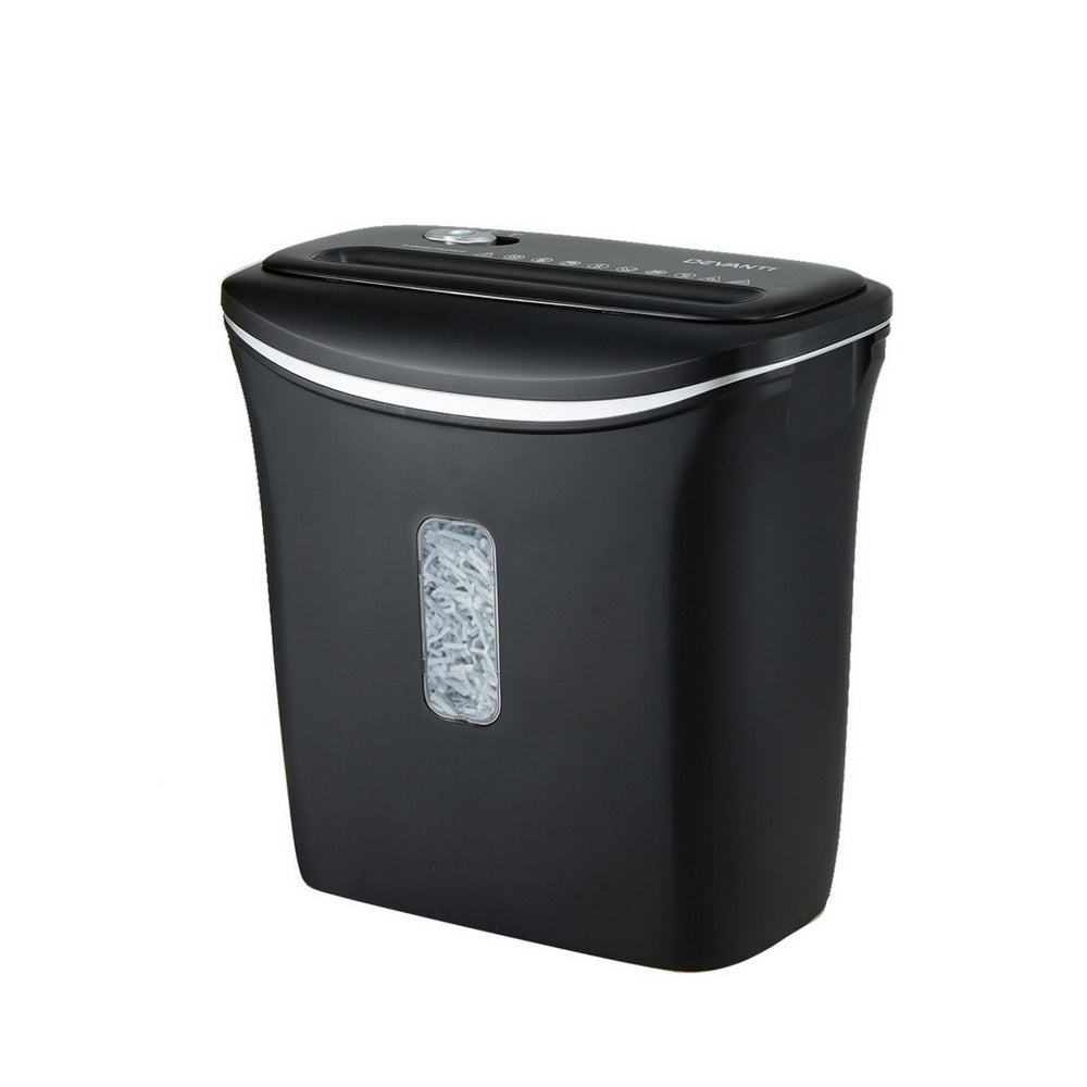 Devanti 12L Cross-Cut Shredder 8-Sheet Paper Home Office Credit Card-Electronics > Printers > Printers & Accessories-PEROZ Accessories