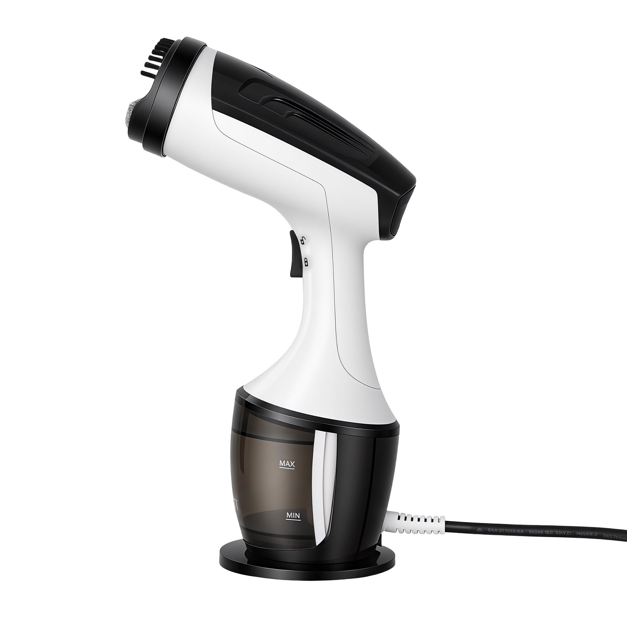 Devanti Clothes Steamer, 1500W Powerful Fast 30s Heat-Up Continuous Steam Lock 160ml Tank Fabric Brush Portable Handheld Steam Iron for Home Travel Business Trip-Appliances > Washers, Dryers & Irons > Irons & Ironing Systems-PEROZ Accessories