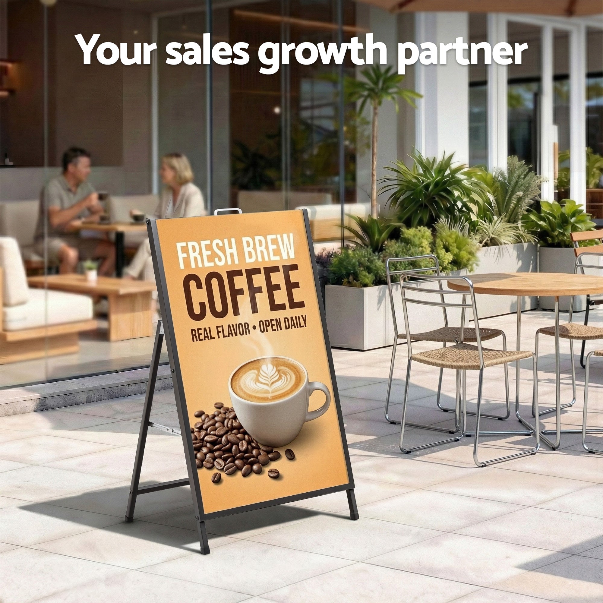 A1 Frame Sign Stand Single Sided Poster Display Board Outdoor Advertising 60x90cm-Commercial > Commercial Others > Office Supplies-PEROZ Accessories