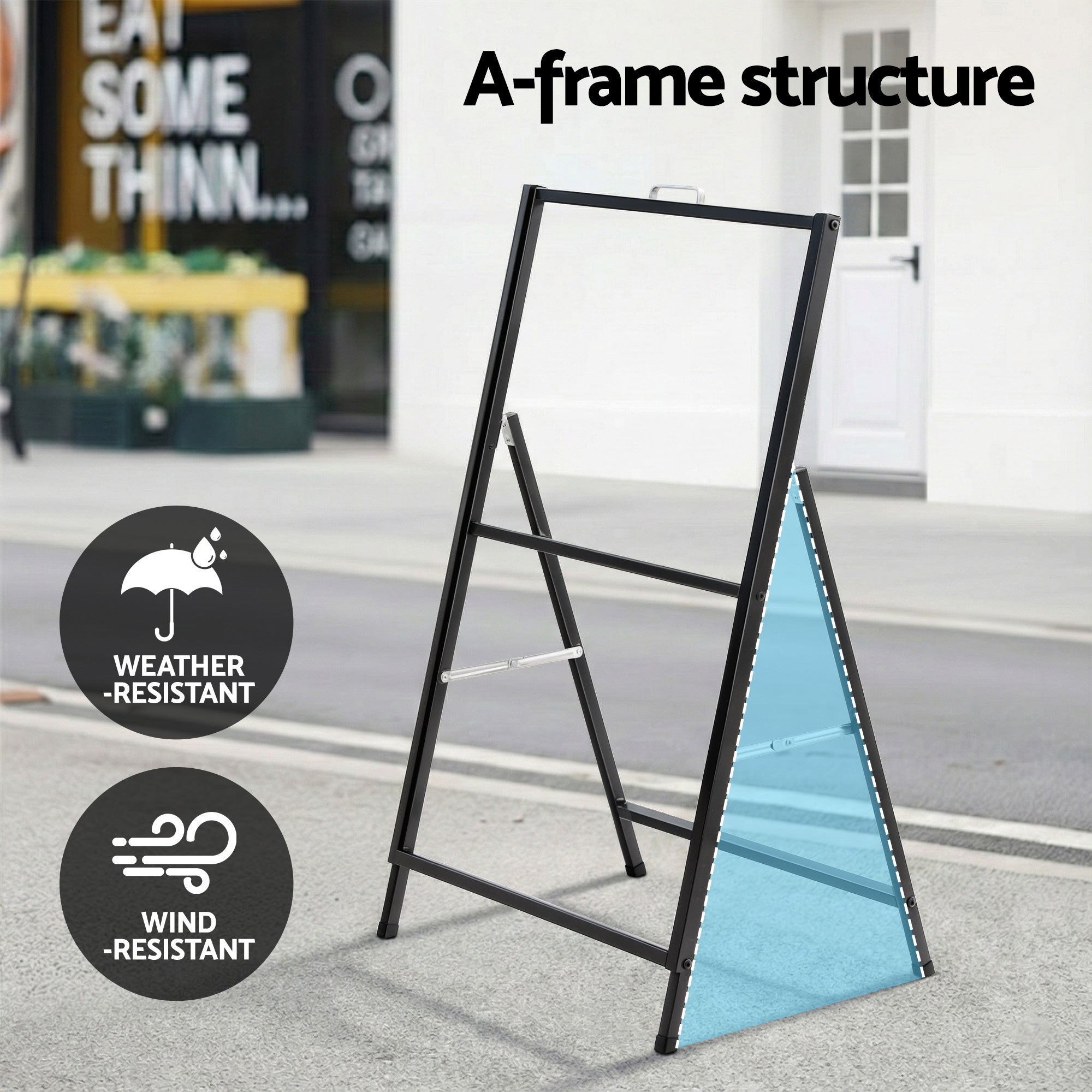 A1 Frame Sign Stand Single Sided Poster Display Board Outdoor Advertising 60x90cm-Commercial > Commercial Others > Office Supplies-PEROZ Accessories