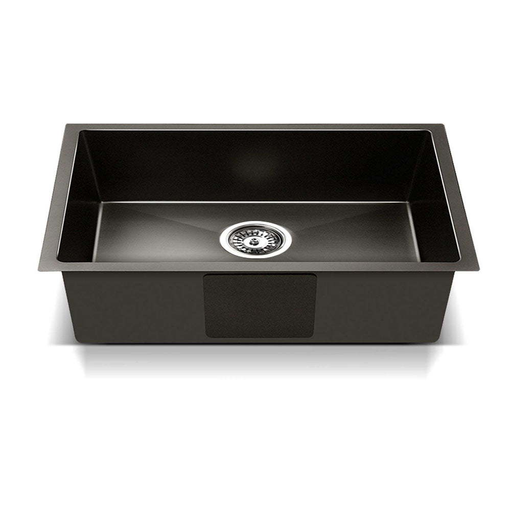 Cefito Kitchen Sink 45X30CM Stainless Steel Basin Single Bowl Black-Furniture > Dining > Kitchen Sinks-PEROZ Accessories