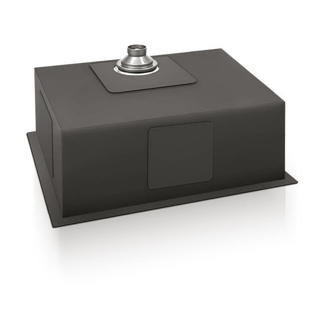 Cefito Kitchen Sink 60X45CM Stainless Steel Basin Single Bowl Black-Furniture > Dining > Kitchen Sinks-PEROZ Accessories