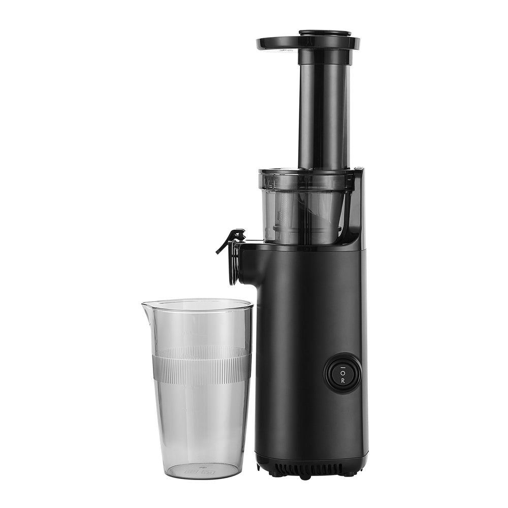 Devanti Slow Juicer Cold Press Fruit Juice Extractor 130W Black-Appliances > Kitchen Appliances-PEROZ Accessories