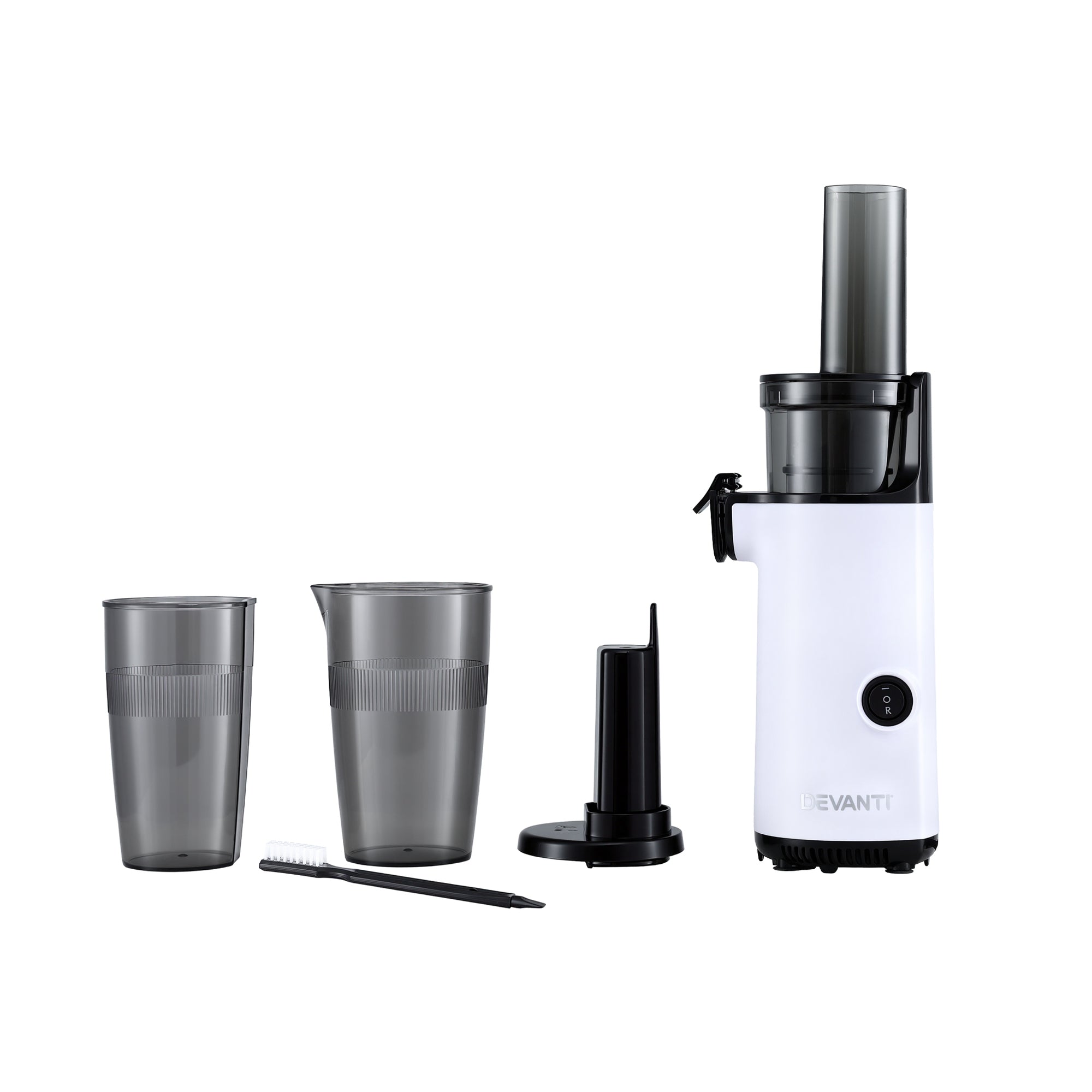 Devanti Slow Juicer Cold Press Fruit Juice Extractor 130W White-Commercial > Commercial Others > Distilling & Brewing-PEROZ Accessories