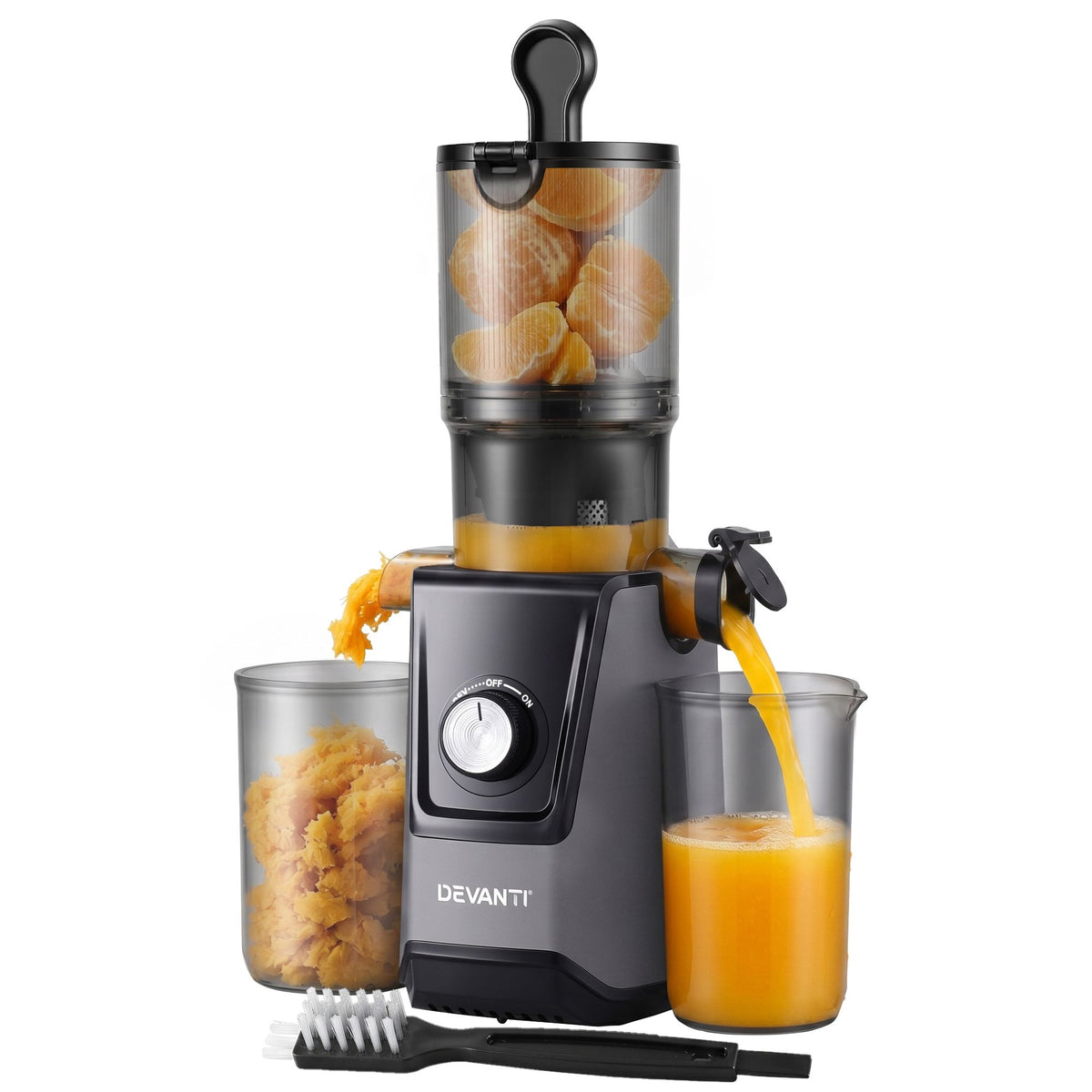 DEVANTI Slow Juicer Cold Press 200W for Fruit Vegetable Juice-Commercial > Commercial Others > Distilling & Brewing-PEROZ Accessories