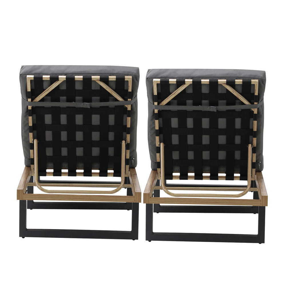 Livsip 2X Sun Lounger Day Bed Outdoor Setting Patio Furniture-Sun Lounge-PEROZ Accessories