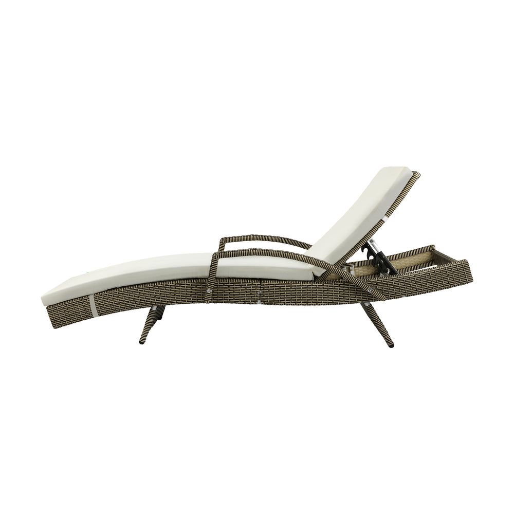 Livsip Sun Lounger Wicker Lounge Day Bed Sofa Outdoor Patio Set Pool Furniture-Sun Lounges-PEROZ Accessories