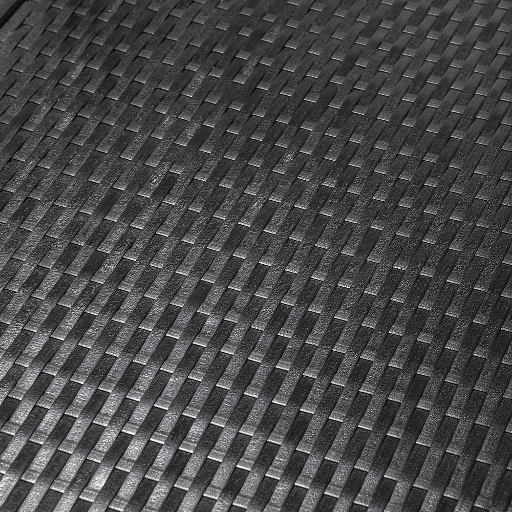 Livsip Wheeled Sun Lounger Day Bed Outdoor Setting Patio Furniture Black-Sun Lounges-PEROZ Accessories