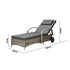 Livsip 2x Sun Lounge Adjustable Backrest Wicker Grey-Sun Lounge-PEROZ Accessories