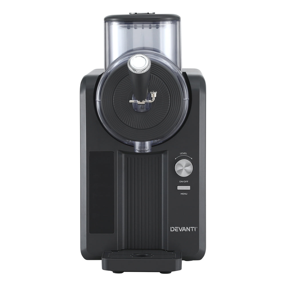 Devanti 2L Slushie Machine Ice Cream Maker Frozen Smoothies Milkshakes Black-Appliances > Kitchen Appliances > Ice Makers-PEROZ Accessories