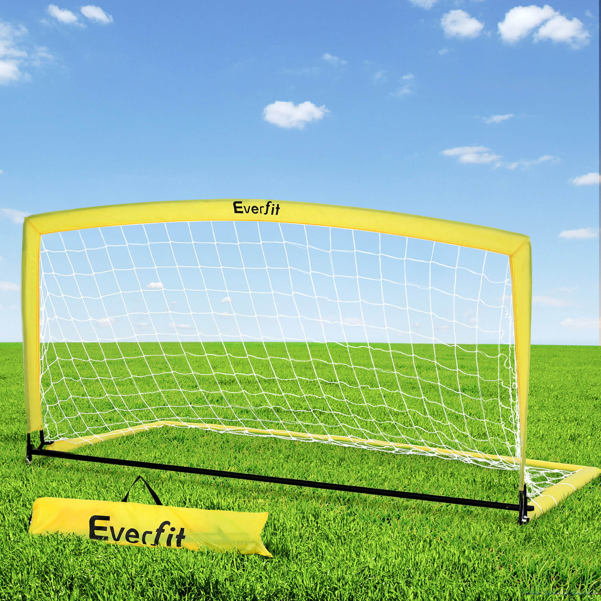 Everfit 2m Football Soccer Net Portable Goal Net Rebounder Sports Training-Sports & Fitness > Ball Sports > Soccer & Soccer Accessories-PEROZ Accessories