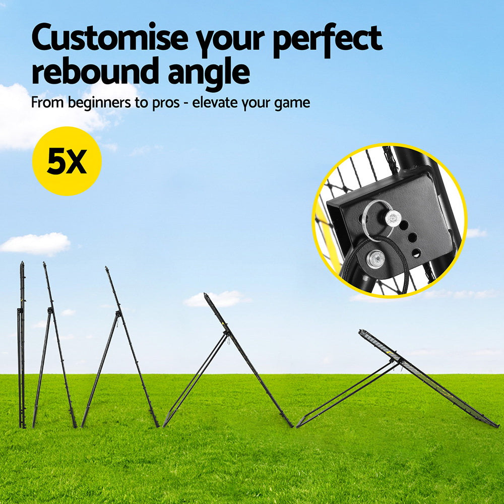 Everfit 7ft 2.1M Volleyball Net Football Baseball Goal Netting with Frame Angle Adjustable Rebounder-Sports & Fitness > Ball Sports > Basketball & Basketball Accessories-PEROZ Accessories