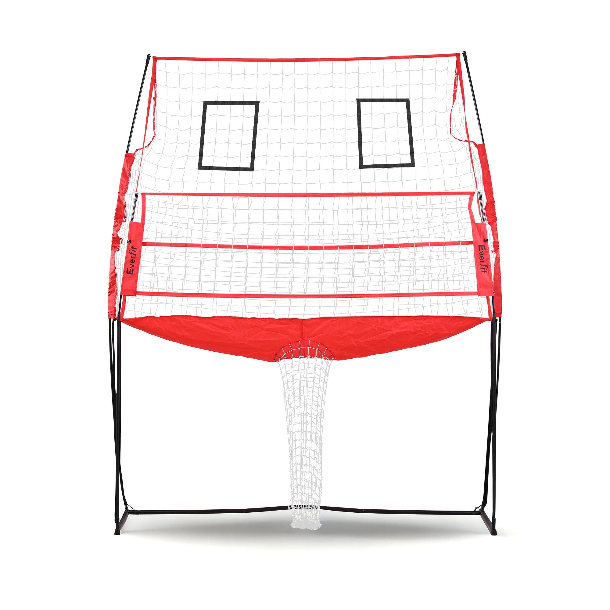 Everfit 8ft Volleyball Net Training Equipment Adjustable Height Portable with Ball and Bag-Sports & Fitness > Ball Sports > Netball & Netball Accessories-PEROZ Accessories