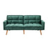 Oikiture Sofa Bed Velvet 3-Seater Green-Sofa Bed-PEROZ Accessories