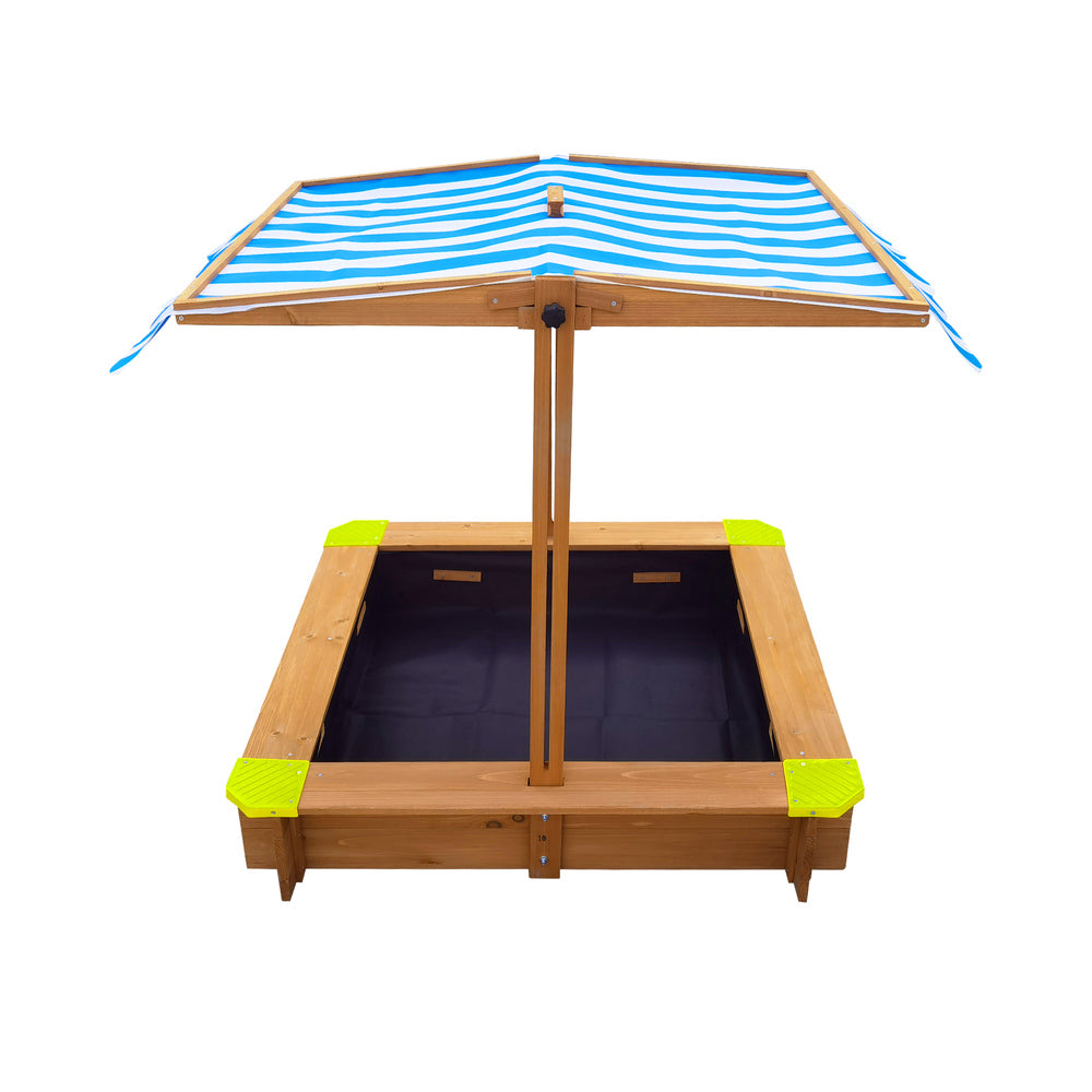 Mazam Sandpit Kids Toy Sandbox with Canopy 95 x 95 x 95cm-Sandpits-PEROZ Accessories