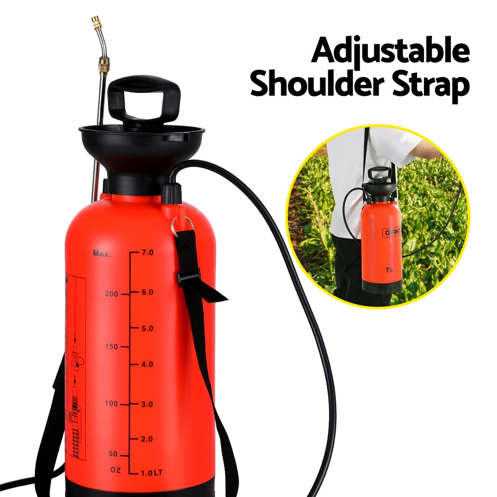 Giantz Weed Sprayer Pressure 7L Shoulder Garden Spray-Home & Garden > Garden Tools > Herbicides-PEROZ Accessories