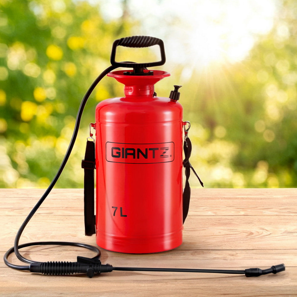 Giantz Weed Sprayer Pressure 7L Shoulder Pesticide Metal-Home & Garden > Garden Tools > Gardening Accessories-PEROZ Accessories