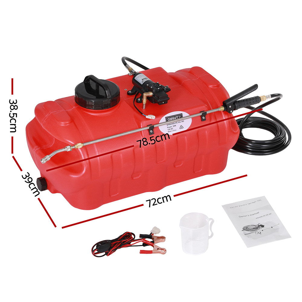 Giantz 50L Weed Sprayer Boom Pump Spot Spray-Home & Garden > Garden Tools > Herbicides-PEROZ Accessories