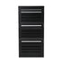 Oikiture Shoe Storage Cabinet 3 Doors 45 Pairs Black-Shoe Storage Cabinet-PEROZ Accessories