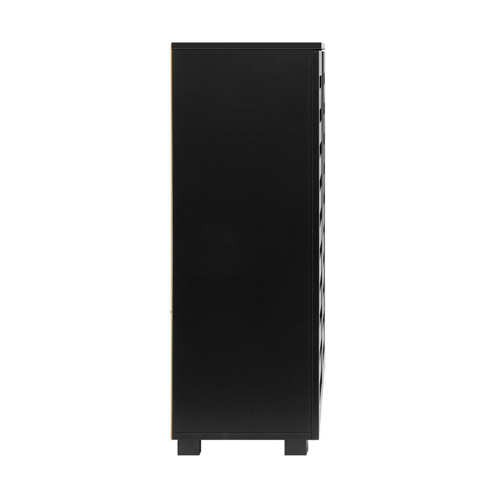 Oikiture Shoe Cabinet with 2 Doors Shoe Storage Rack 20 Pairs Black-Shoe Storage Cabinet-PEROZ Accessories